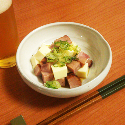 焼き豚とチーズのコロコロ和え 毎日おつまみ